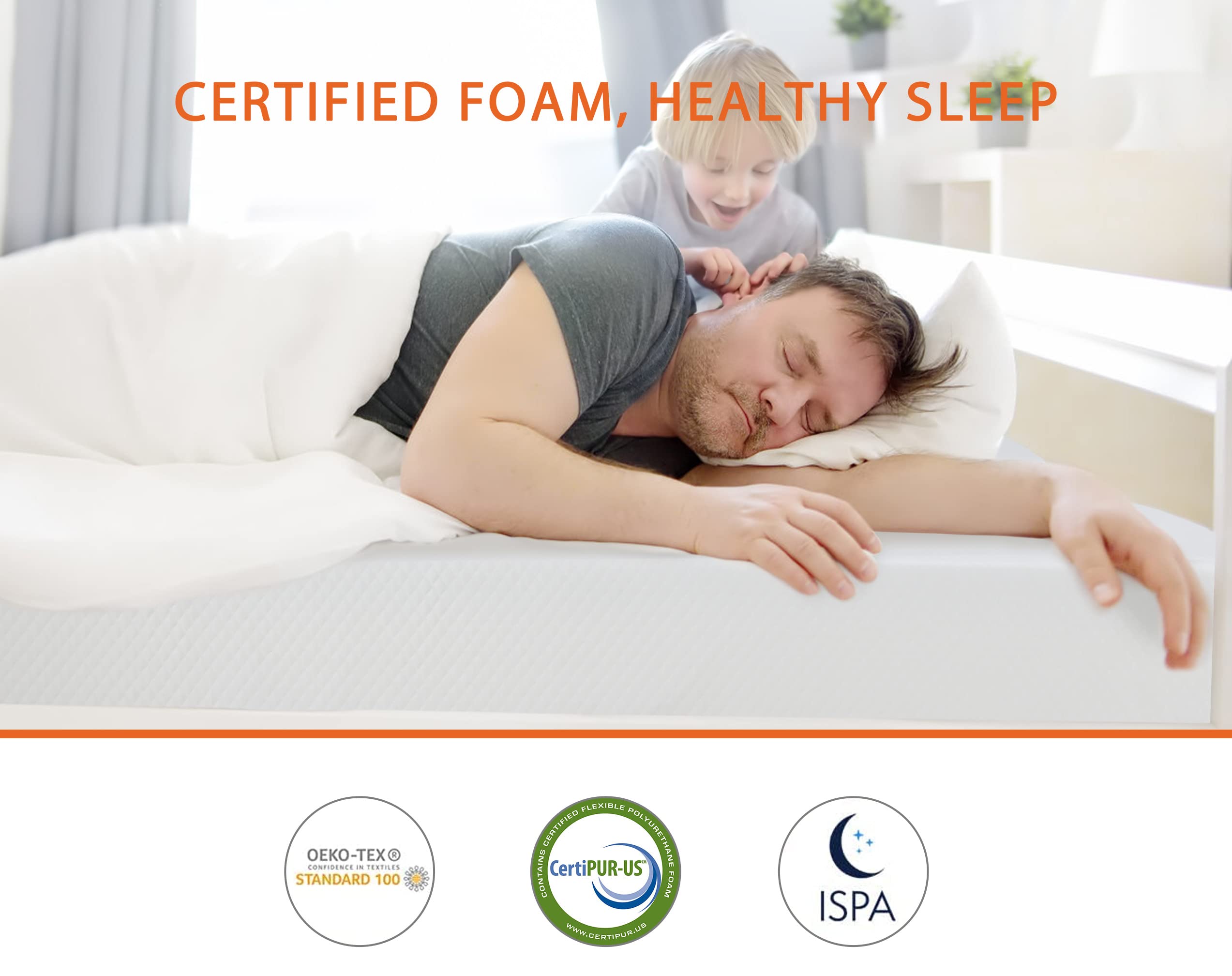 BORGEBY Gel Memory Foam Mattress, 6/8/10/12 inch Firm Mattress in a Box, CertiPUR-US Certified Mattress for Cool Sleep & Pressure Relief (12 in, Queen (U.S. Standard))