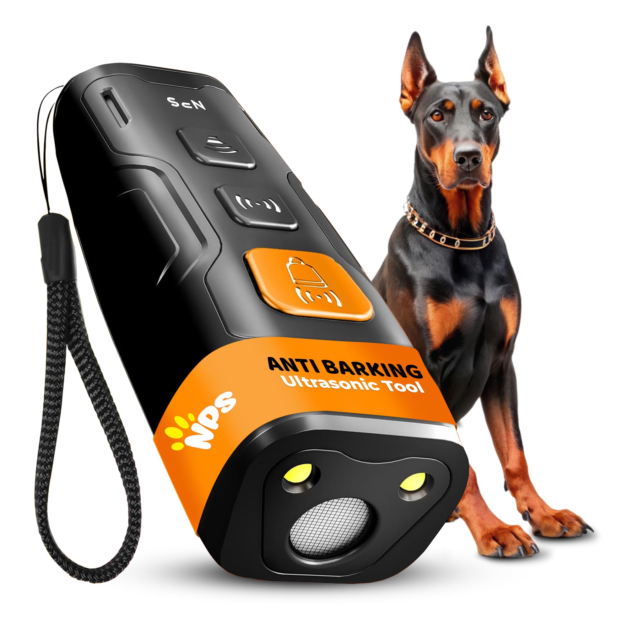 NPS Dog Bark Deterrent Devices | Professional Anti Barking for Dogs Ultrasonic Tool | No Need to Yell or swat, Point to a Dog, Hit The Button | for Dog Training, Alternative to Dog Shock bark Collar