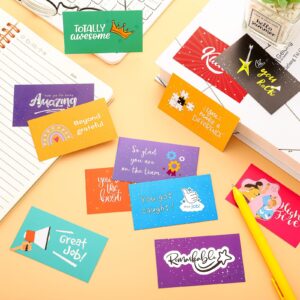 Yeaqee 240 Pcs Employee Appreciation Cards Kudos Cards Funny Blank Back Motivational Card Encouragement Thank You Note Cards Recognition Card for Teacher College Affirmation Gift(Classic)