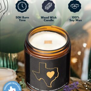 Texas Candle, Gifts for Women, Texas Gifts for Men, Texas Souvenir Gifts, State Texas Themed Gifts, Moving Away & Home Sick Gifts, Birthday, Christmas, Graduation, Gift-Ready