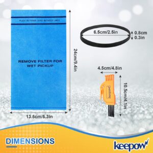 KEEPOW Wet Dry Vac Filter for Stinger 2.5 to 5 Gallon Wet Dry Vacuum WS0255VA, Part# VF2000, 4 Pack