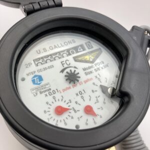 3/4" (5/8" x 3/4") M&E PD19 Positive Displacement Cold Water Meter with Pulse Output (1:10) Outdoor. NTEP Approved