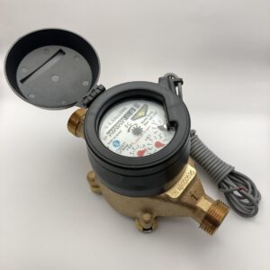 3/4" (5/8" x 3/4") m&e pd19 positive displacement cold water meter with pulse output (1:10) outdoor. ntep approved