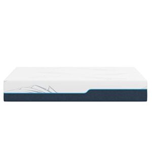 Nautica Home Exhilarate 12" Medium-Plush Gel Memory Foam Mattress with Cooling Air Flow and Pressure Relieving Foam Layers, Ice Lux Fabric Cover, Bed-in-a-Box, Queen, White