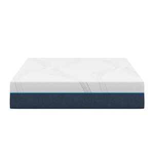 Nautica Home Exhilarate 12" Medium-Plush Gel Memory Foam Mattress with Cooling Air Flow and Pressure Relieving Foam Layers, Ice Lux Fabric Cover, Bed-in-a-Box, Queen, White