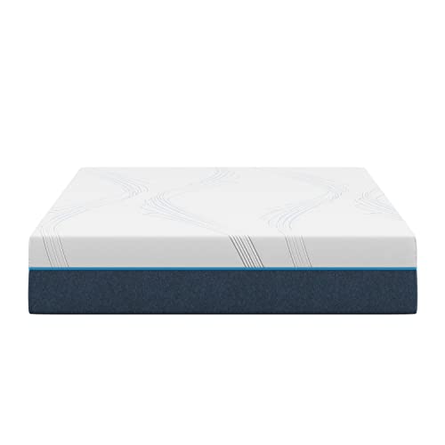 Nautica Home Exhilarate 12" Medium-Plush Gel Memory Foam Mattress with Cooling Air Flow and Pressure Relieving Foam Layers, Ice Lux Fabric Cover, Bed-in-a-Box, Queen, White