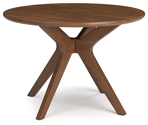 Signature Design by Ashley Lyncott Traditional Round Dining Room Table, Seats up to 4, Brown