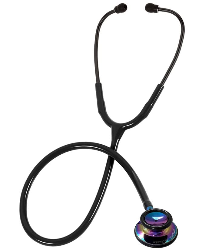 Prestige Medical Clinical Lite™ Stethoscope, Rainbow & Stealth/Black