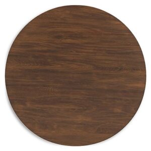 Signature Design by Ashley Lyncott Traditional Round Dining Room Table, Seats up to 4, Brown