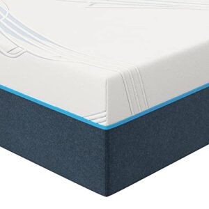 Nautica Home Exhilarate 12" Medium-Plush Gel Memory Foam Mattress with Cooling Air Flow and Pressure Relieving Foam Layers, Ice Lux Fabric Cover, Bed-in-a-Box, Queen, White