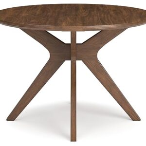 Signature Design by Ashley Lyncott Traditional Round Dining Room Table, Seats up to 4, Brown