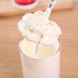 Manual Whipping Cream Dispenser Handheld DIY Whipped Cream Dispenser Professional Cream Whipper Maker for Shop Kitchen Salad Dressings Frothy Drinks Milk Frother Foam Maker