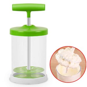 Manual Whipping Cream Dispenser Handheld DIY Whipped Cream Dispenser Professional Cream Whipper Maker for Shop Kitchen Salad Dressings Frothy Drinks Milk Frother Foam Maker