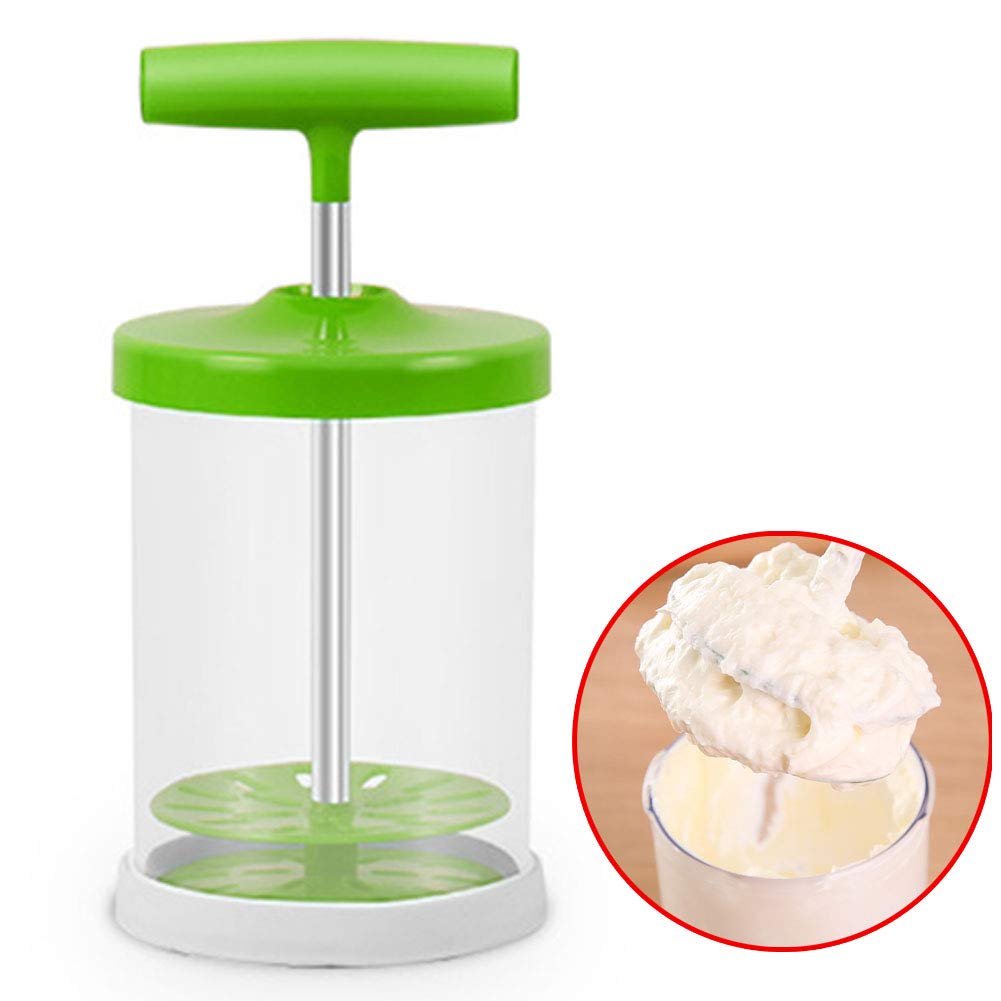 Manual Whipping Cream Dispenser Handheld DIY Whipped Cream Dispenser Professional Cream Whipper Maker for Shop Kitchen Salad Dressings Frothy Drinks Milk Frother Foam Maker