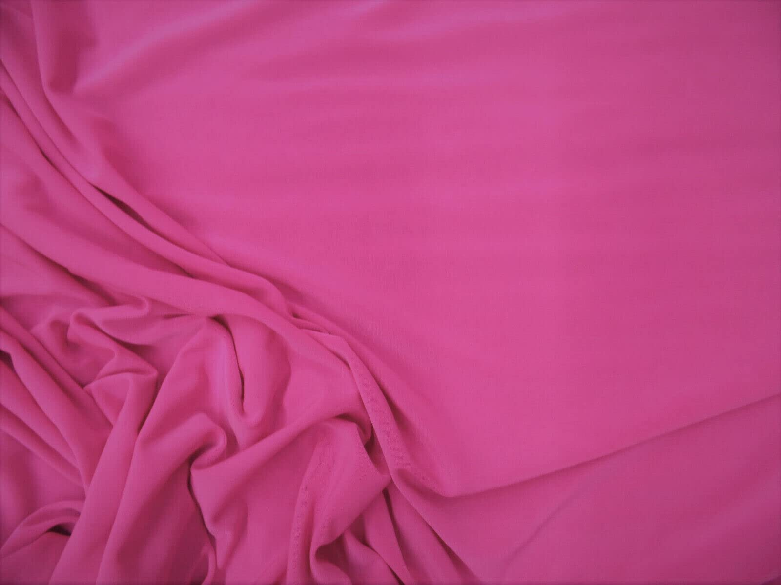 Fabric Light Weight Polyester Spandex 4 Way Stretch Neon Hot Pink D302