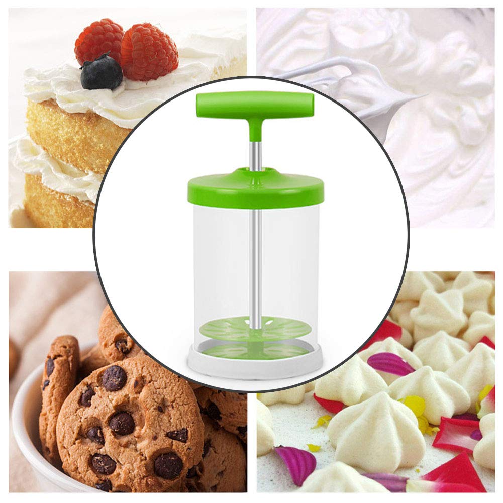 Manual Whipping Cream Dispenser Handheld DIY Whipped Cream Dispenser Professional Cream Whipper Maker for Shop Kitchen Salad Dressings Frothy Drinks Milk Frother Foam Maker