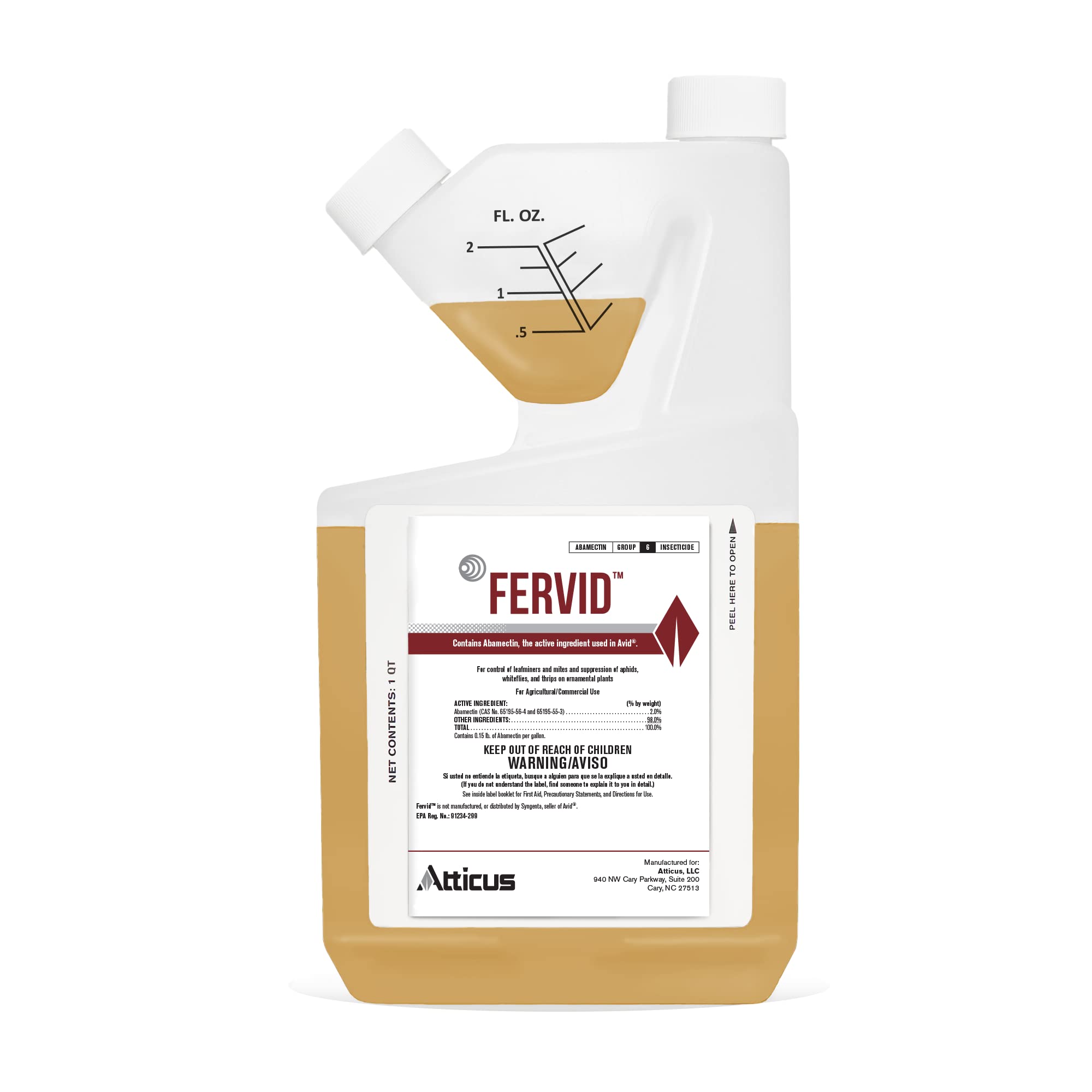 Fervid Insecticide/Miticide (32 OZ) by Atticus - Compare to Avid - Abamectin 2.0%