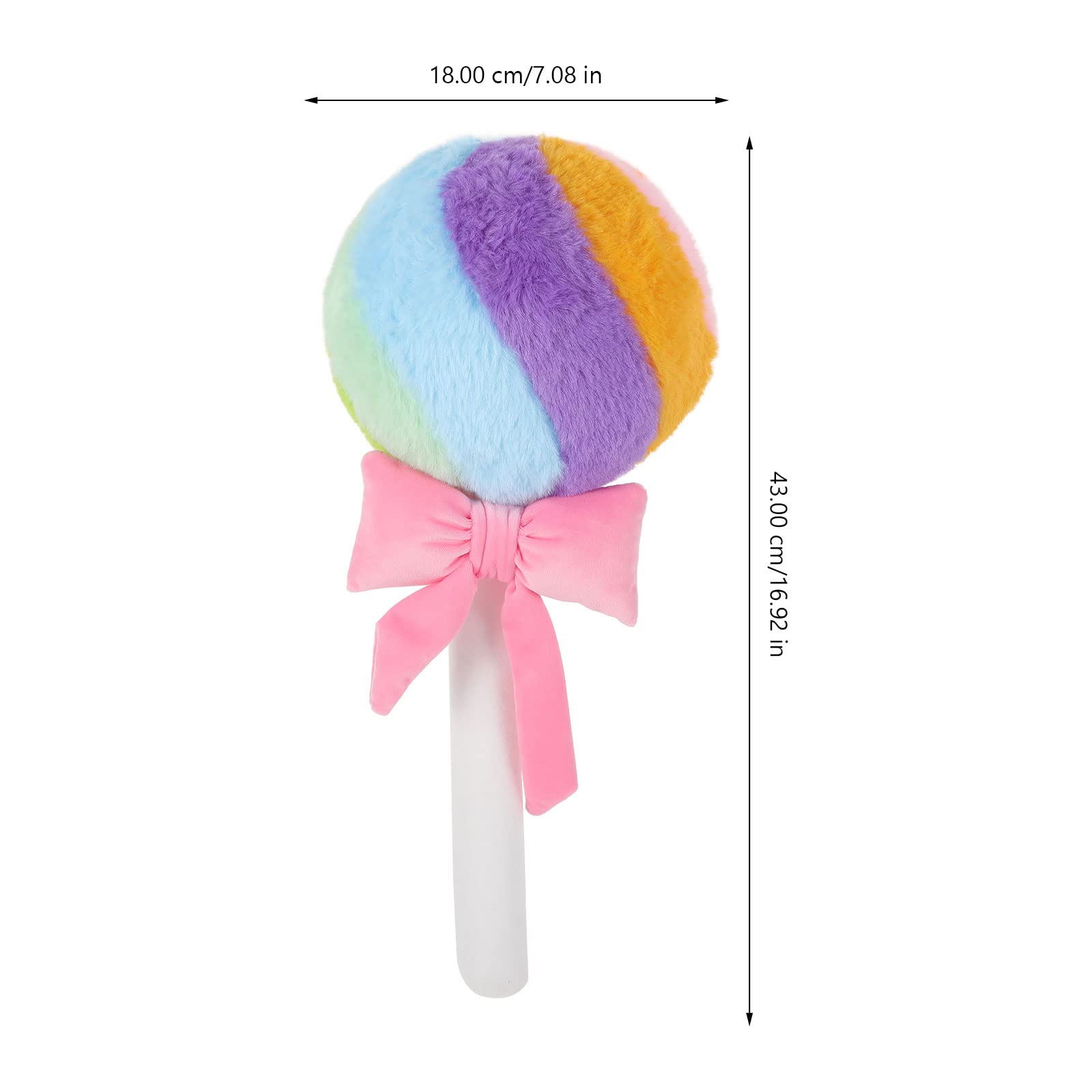 LUOZZY Candy Lollipop Shaped Plush Pillow Fake Candy Lollipop Pillow Cute Throw Cushion for Sofa Bedroom Living Room…