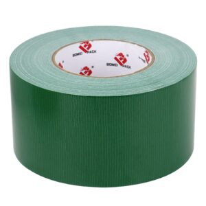 bomei pack 3 inch green duct tape waterproof,heavy duty,3 inch x 60 yards,9 mil industrial grade green duct,no residue,strong,flexible and all weather,professional for indoor & outdoor use