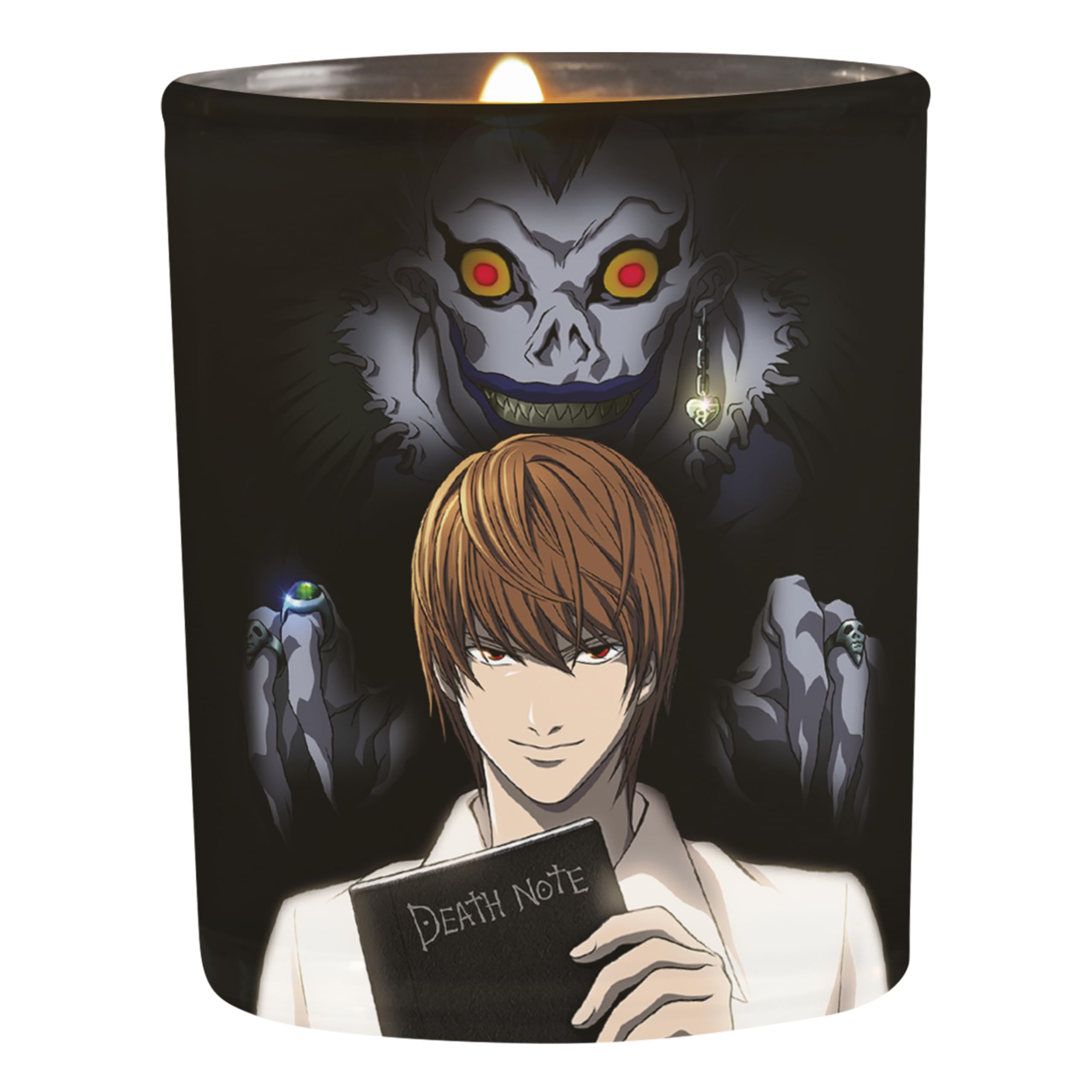 ABYstyle Death Note Ligth and Ryuk Candle Measures 3.1" x 3.5" 30 Hours Burning Anime Manga Candleligth Decorative Candles Candle Gifts