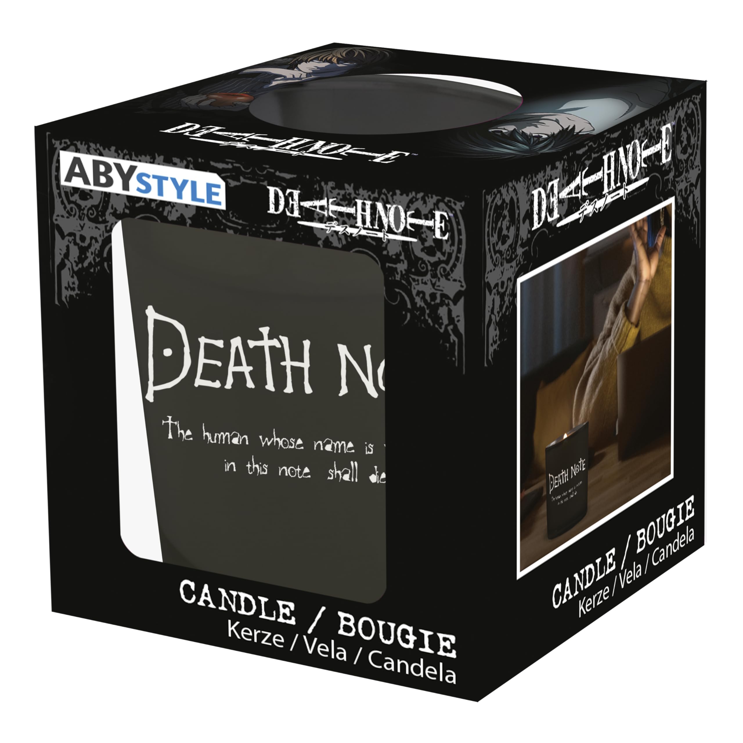 ABYstyle Death Note Ligth and Ryuk Candle Measures 3.1" x 3.5" 30 Hours Burning Anime Manga Candleligth Decorative Candles Candle Gifts