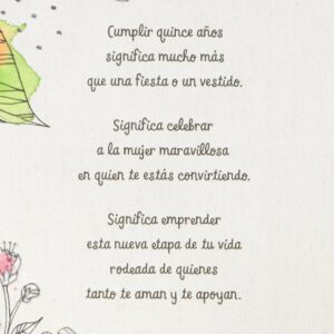 Hallmark Vida Quinceanera Birthday Card (Como una Flor)