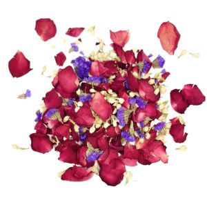 Dried Flower Petals,Dried Rose Petals for Weddings, 20 Cups(3.5Oz) Biodegradable Flower Petals Confetti,Flower Girl Proposal,Table Decorations Valentine's Day