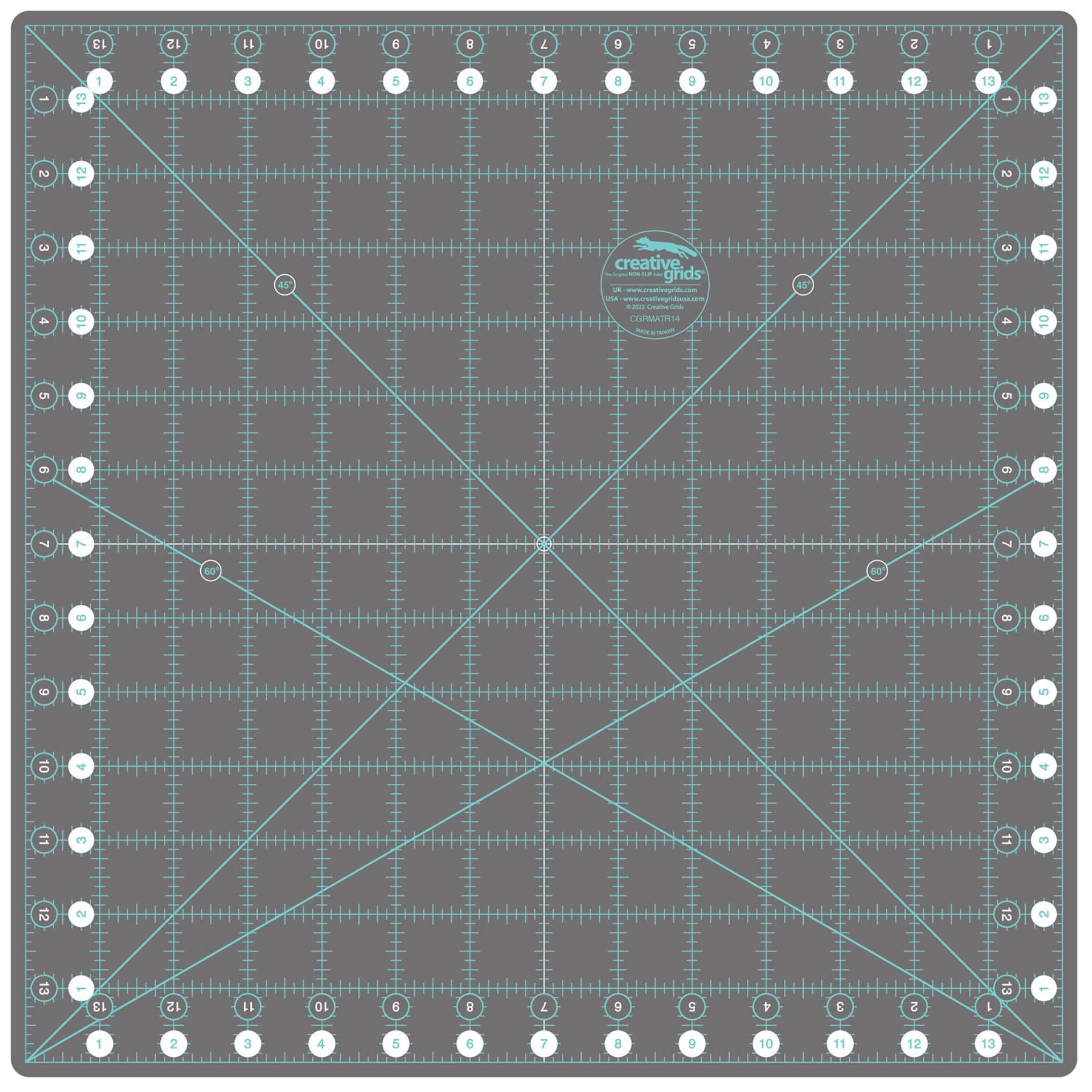 Creative Grids Self Healing Rotating Rotary Cutting Mat 14in x 14in (CGRMATR14)