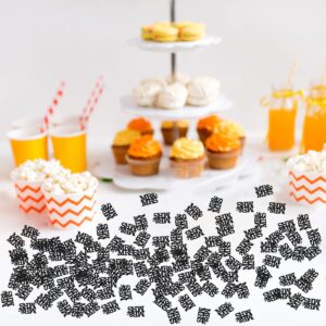 Mr & Mrs Confetti Black Glitter, Wedding Table Confetti, Engagement Bride to Be Paper Scatter,Bridal Shower Party Table Decorations Confetti, 120pcs