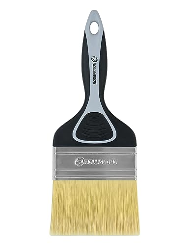 ROLLINGDOG 4 Inch Paint Brush- Large Paint Brush,Soft Paint Brush for Wall Paint,Ceiling,Blinds,Large Surface Areas(100mm)