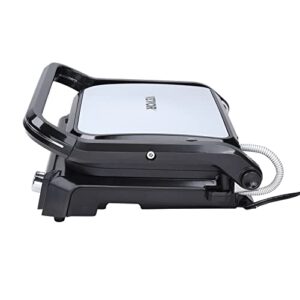 VEVOR 7 IN 1 Electric Contact Grill,1800W Indoor Panini Press Griddle,Stainless Steel Teppanyaki Grill with Nonstick&Removable Iron Plate, 0-446℉ Adjustable Temp Control,LCD Display,110V