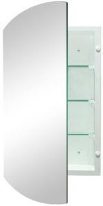 hesonth bathroom medicine cabinet, frameless mirror cabinet, recess or surface mounted medicine cabinet with mirror, 22 x 30 inches cabinet for bathroom living room toilet kitchen