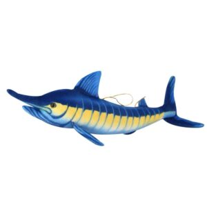 HOKESS 24'' Blue Marlin Fish Stuffed Animals Toys, Soft Plush Blue Makaira Mazara Simulation Pillow Toys, Gift for Boys Girls Birthday Toys