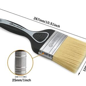 ROLLINGDOG 4 Inch Paint Brush- Large Paint Brush,Soft Paint Brush for Wall Paint,Ceiling,Blinds,Large Surface Areas(100mm)