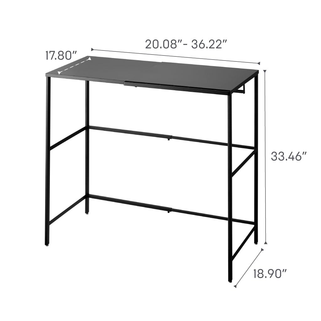 Yamazaki Home Tower Expandable Over Suitcase Shelf, Closet Luggage Organization Clothes Hanger Metal Shelf - Steel