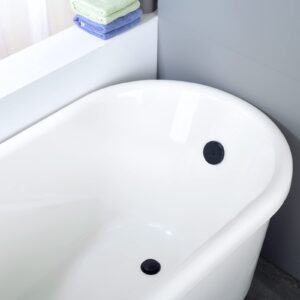 Anpean Brass Tip-Toe Bath Tub Drain Kit, Oil Rubbed Bronze Tub Drain and Overflow Kit with Single Hole