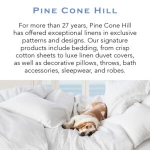 Pine Cone Hill Mattress Pad, Queen Size, White Solid Pattern