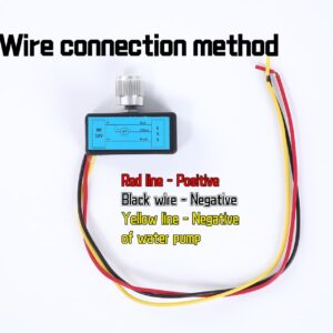 Adjustable Pressure Switch of Electric Spray, 12V Motor Speed Controller, Control Machine Rotation Speed, Suitable for Agriculture, Animal Husbandry, Fishery, Forestry (with Buzzer Alarm)