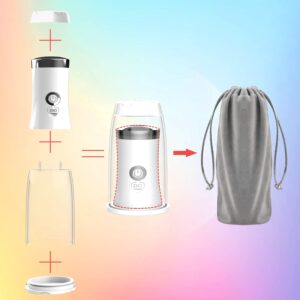 Electric Portable Bidet, LLest Rechargeable Handheld Travel Bidet, 4 Pressure Options Toilet Bidet Sprayer with Travel Bag for Personal Cleaning, Essentials for Postpartum/Perineal/Hemorroid Care