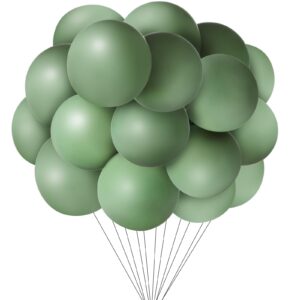 jenaai 20 pcs 24 inch balloons large sage green balloons giant wedding olive green thick big jumbo eucalyptus latex balloons for birthday bridal shower wedding party decorations