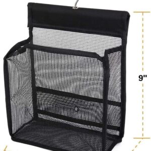 GGMOVE 2 Pack Hanging Mesh Shower Caddy College with Hooks, Bath Baskets Organizer Storage for College Dorm Rooms, Gym, Swimming and Travel