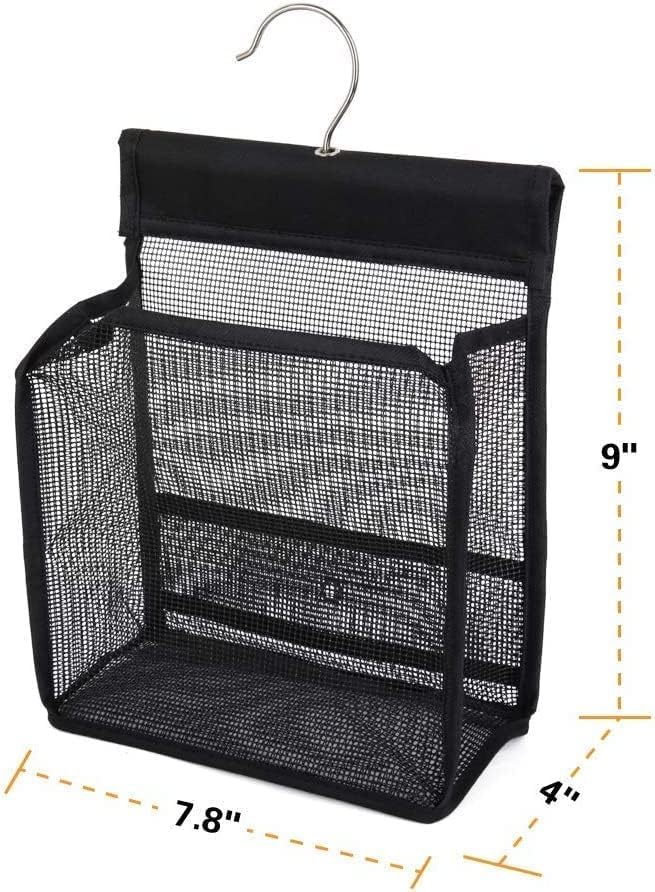 GGMOVE 2 Pack Hanging Mesh Shower Caddy College with Hooks, Bath Baskets Organizer Storage for College Dorm Rooms, Gym, Swimming and Travel