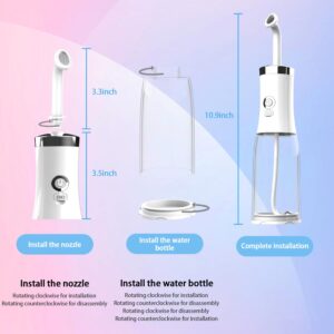 Electric Portable Bidet, LLest Rechargeable Handheld Travel Bidet, 4 Pressure Options Toilet Bidet Sprayer with Travel Bag for Personal Cleaning, Essentials for Postpartum/Perineal/Hemorroid Care