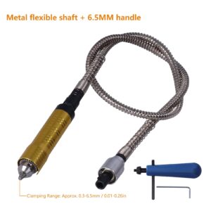 Heavy Duty Flex Shaft, Flexible Flex Shaft Polishing Chuck Rotary Grinder Tool Extension Cable Chuck Handle Electric Polisher Adapter Accessories