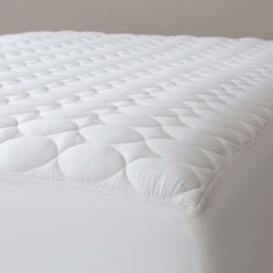 pine cone hill mattress pad, queen size, white solid pattern