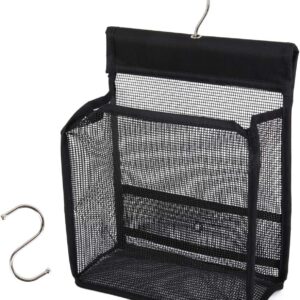 GGMOVE 2 Pack Hanging Mesh Shower Caddy College with Hooks, Bath Baskets Organizer Storage for College Dorm Rooms, Gym, Swimming and Travel