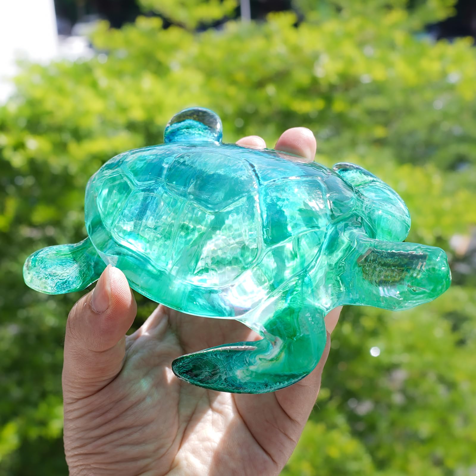 LET'S RESIN Turtle Shape Resin Molds, 3D Animal Silicone Molds for Epoxy Resin, Large Sea Turtle Marine Art Silicone Resin Molds for Resin Craft, Ocean Theme Resin Night Lights, Home Decor