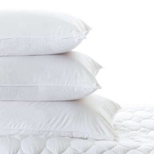 Pine Cone Hill Mattress Pad, Queen Size, White Solid Pattern