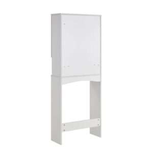 LifeSky Over The Toilet Cabinet - Bathroom Over Toilet Storage Cabinet with Doors - Space Saver Storage for Bathroom White