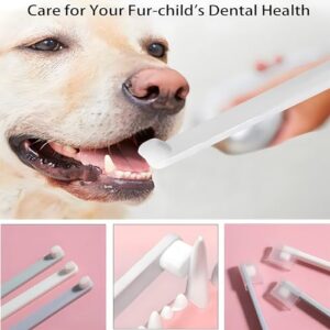 LINGXIYA Pet Dog Toothbrush, Extra Soft Dog & Cat Toothbrushes Dental Cleaning Brushes for Puppy Small Dog and Cat Dogs Teeth Dental Health 3 Pack Kit (White/Green/Pink)